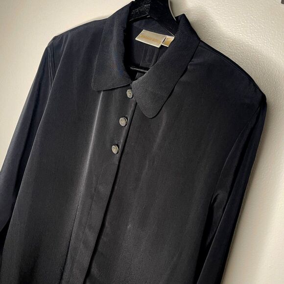 Vintage Christie and Jill Black Long Sleeved Blouse/Tunic Size XL - Picture 4 of 4